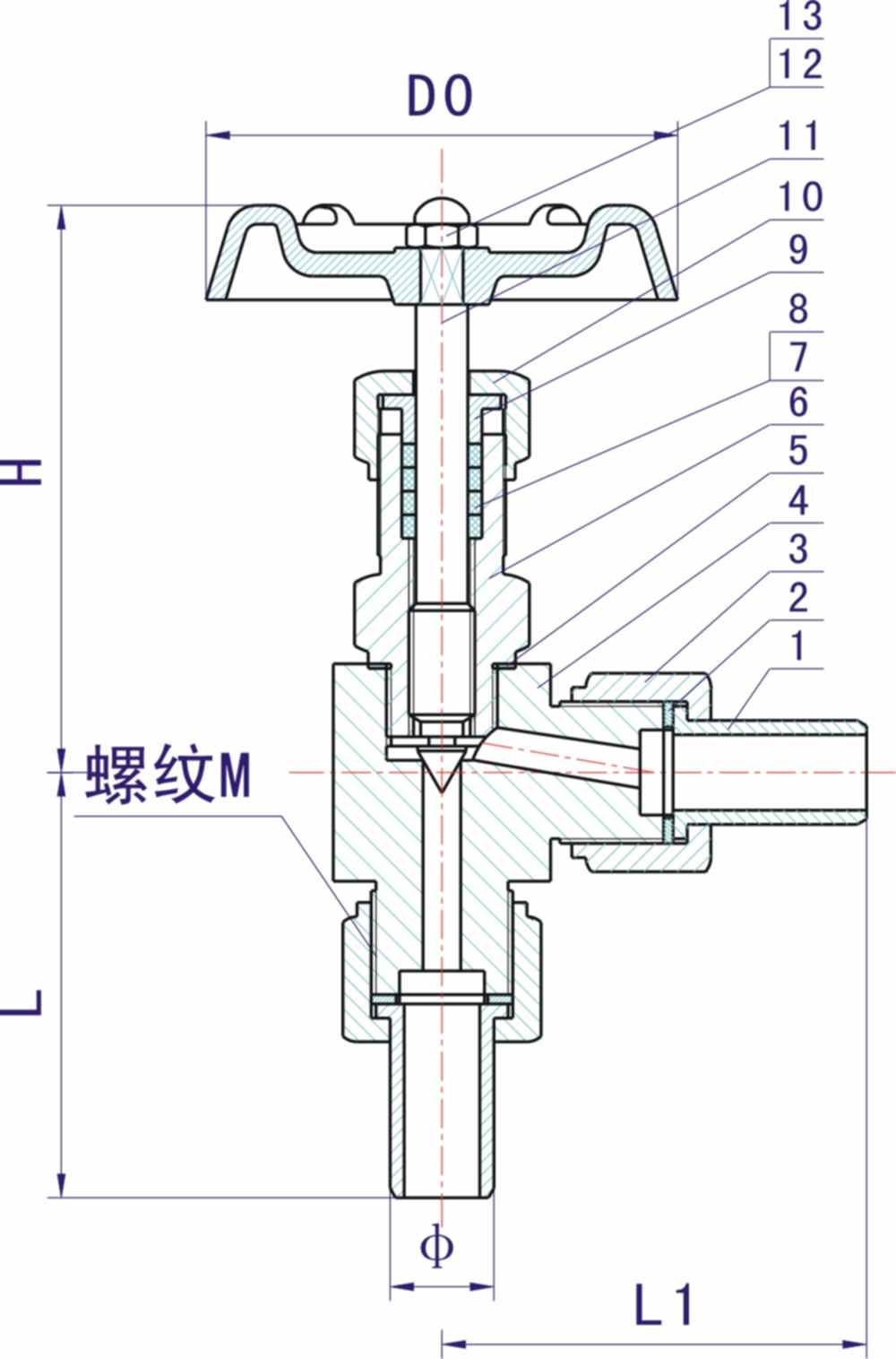 J24W-2角式針形截止閥